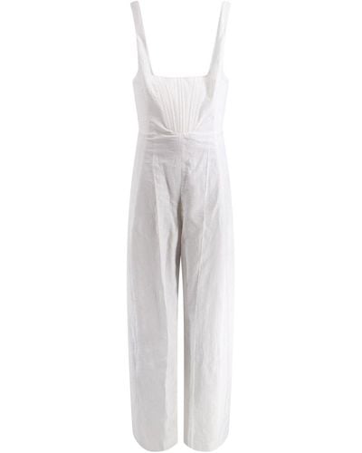 Stella McCartney Linen And Cotton Jumpsuit - White