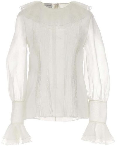 Giambattista Valli Ruffle Collar Shirt - White