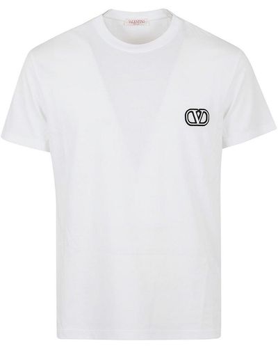 Valentino Garavani T-shirt Jersey Print Vltn - White