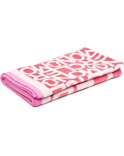 Moncler Logo Beach Towel - Pink