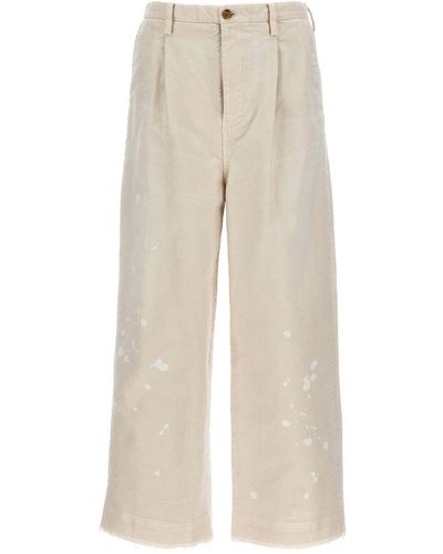 Doublet Patent Leather Trousers - Natural