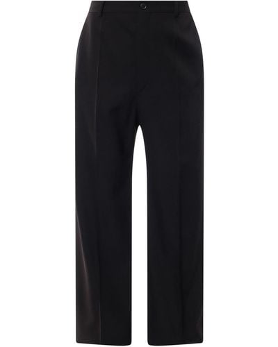 Balenciaga Wool Tailored Trouser - Black