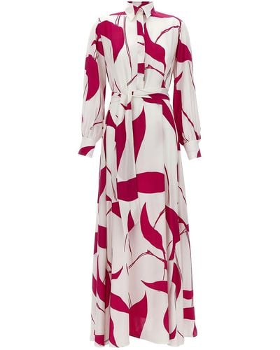 Kiton All-over Print Dress - Pink
