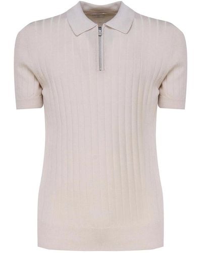 Eleventy Short-sleeved Polo Shirt - Pink