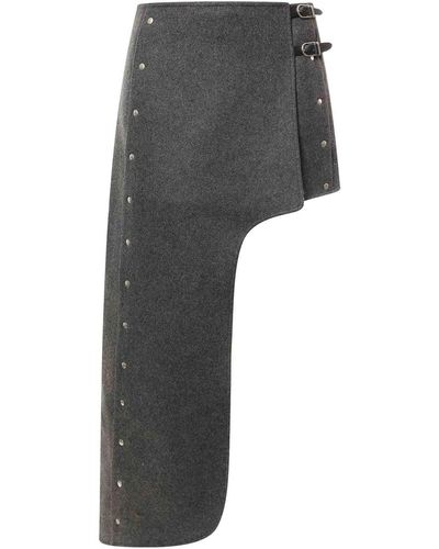 DURAZZI MILANO Amazon Studded Skirt - Grey
