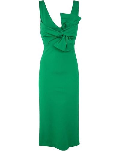 P.A.R.O.S.H. Punto Milano Dress - Green