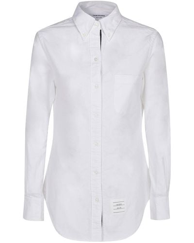 Thom Browne Cotton Poplin Shirt - White