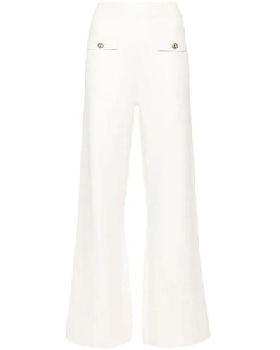 Twin Set Knit Trousers - White