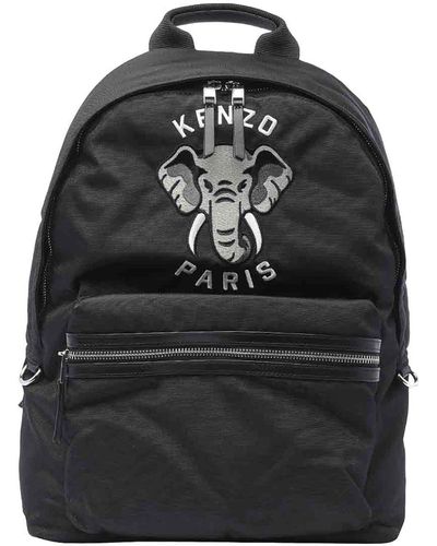 KENZO Varsity Elephant Backpack - Black