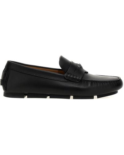 Versace Suede Loafers - Black