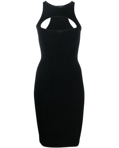 DSquared² Cut-out Knitted Dress - Black