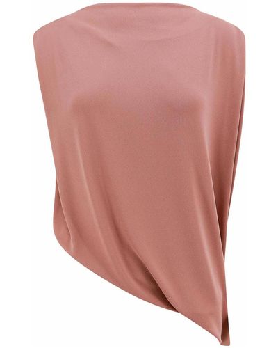 Erika Cavallini Semi Couture Acetate Blend Top - Pink