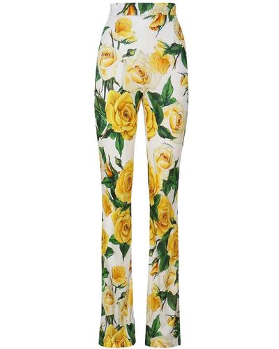 Dolce & Gabbana Printed Casual Pants - Metallic