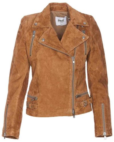 S.w.o.r.d 6.6.44 Suede Jacket - Brown