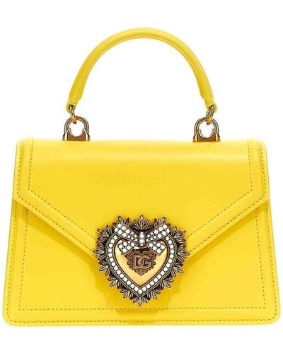 Dolce & Gabbana Devotion Small Handbag - Yellow