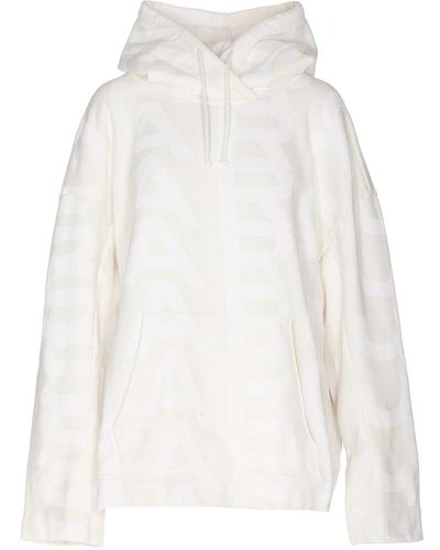 Marc Jacobs Maxi Logo Printed Sweatshirt - White