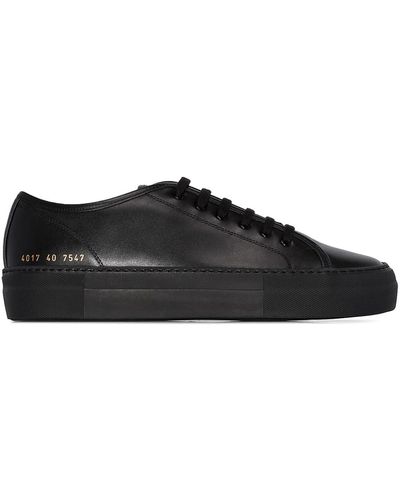 Common Projects Tournat Low Super Leather Trainers - Black