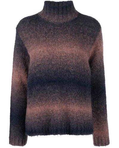 Woolrich Gradient Wool Blend Turtleneck Jumper - Blue