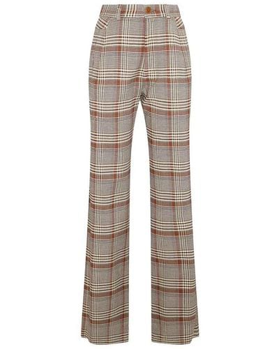 Vivienne Westwood Tartan Wool Pants - Gray
