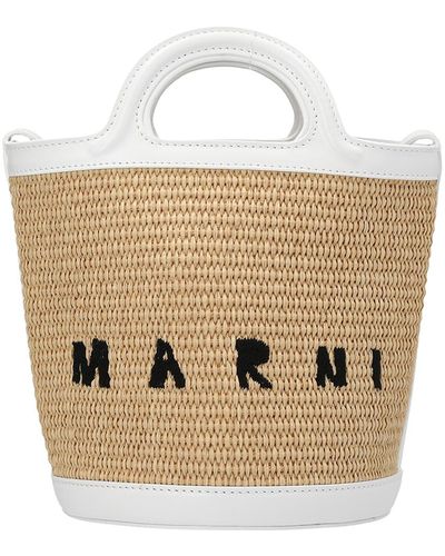 Marni Tropicalia Mini Crossbody Bag - White