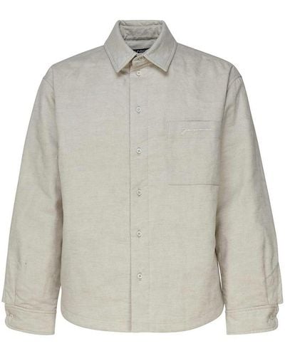 Jacquemus White Cotton Shirt - Grey