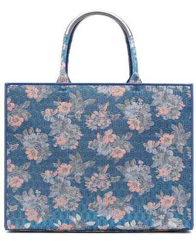 Furla /multicolour Patterned Jacquard Bag - Blue