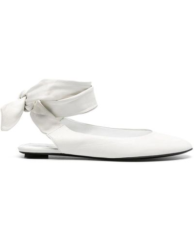 The Attico Cloe Ballerina Shoes - White