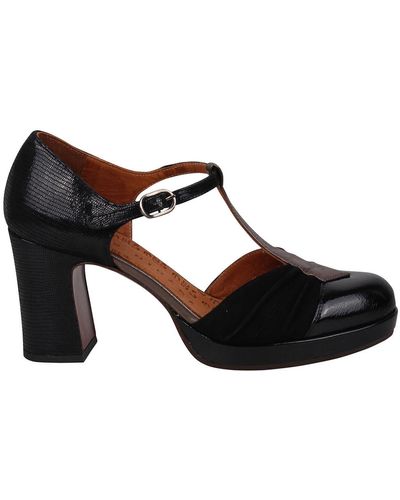 DECOLLETE WITH STRAPS AND LOW HEEL main image 1
