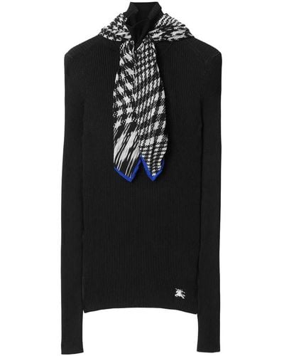 Burberry Pullover With Foulard - Black