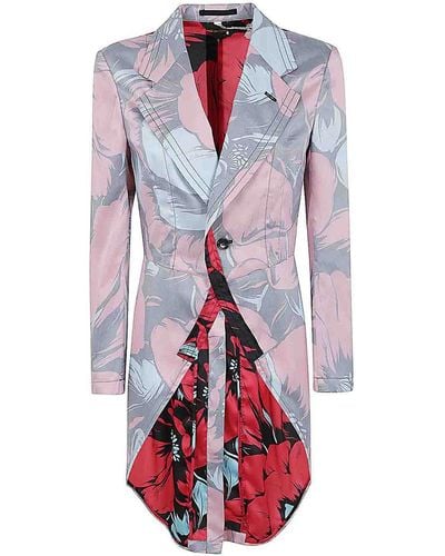 Comme des Garçons Printed Trench - White