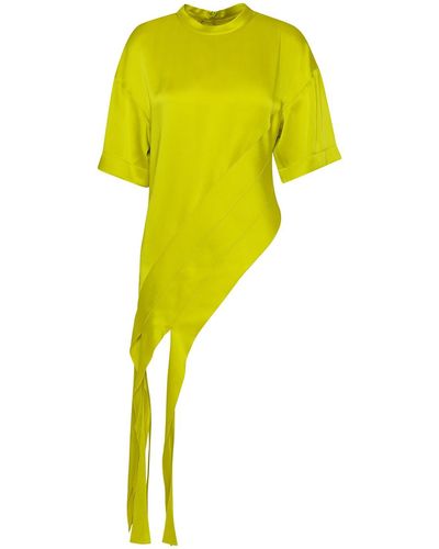 Stella McCartney Lime Viscose Blend Blouse - Yellow