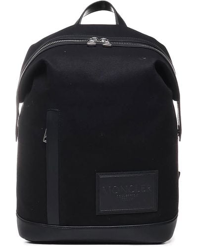 Moncler Alanah Logo-patch Backpack - Black