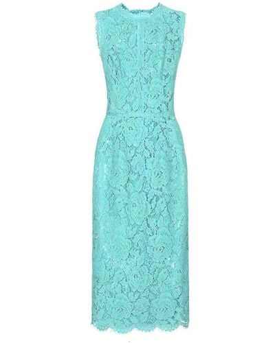 Dolce & Gabbana Lace Dress - Blue