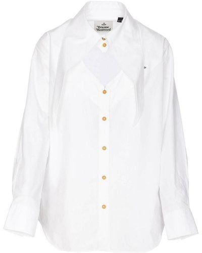 Vivienne Westwood Heart Shirt With Buttons - White