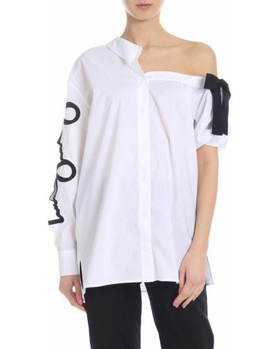 Vivetta Pisa Shirt In With Black Bow - White