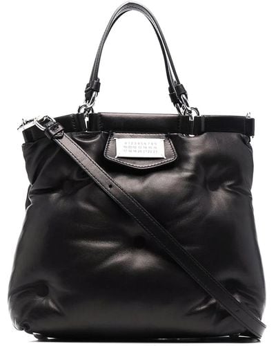 Maison Margiela Glam Slam Leather Small Bag - Black