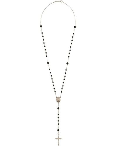 Dolce & Gabbana Rosary Necklace - White
