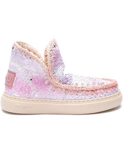 Mou Sequins Trainers - Pink