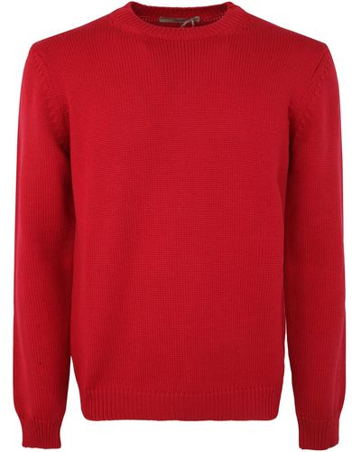 Nuur Crew Neck Sweater - Red