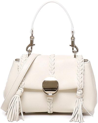 Chloé Penelope Mini Shoulder Bag - Natural