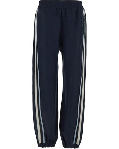Moncler Trousers With Side Pockets - Blue