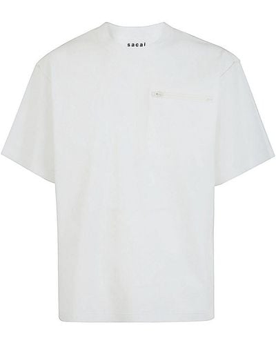 Sacai Cotton Jersey T-shirt Clothing - White