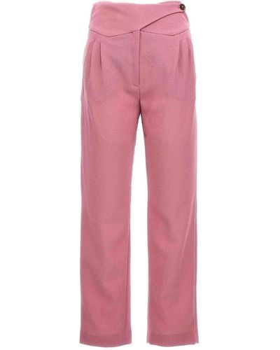Blazé Milano Cool & Easy Trousers - Pink