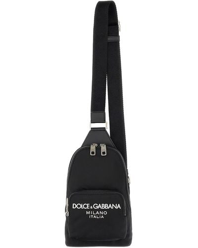 Dolce & Gabbana Pouch With Logo - Black