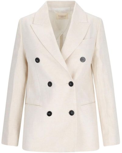 Montedoro Double-breasted Blazer - Natural