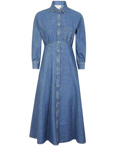 Weekend by Maxmara Cotton Denim Dress - Blue
