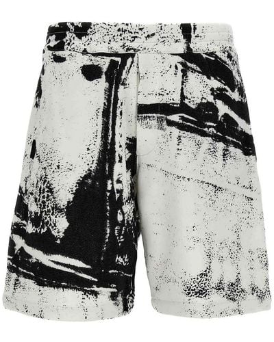 Alexander McQueen All-over Print Bermuda Shorts - Grey