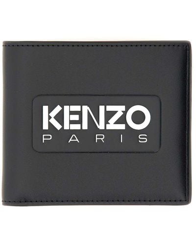 KENZO Wallet With Logo - Black