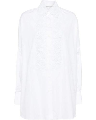 Ermanno Scervino Oversized Cotton Shirt - White