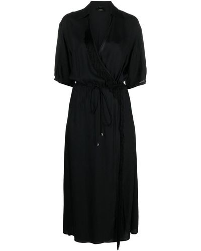 Pinko Wrap-around Design Dress - Black